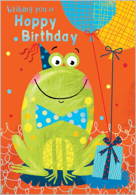 Frog Happy Birthday Juvenile Boy