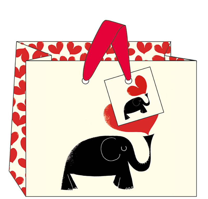 Gift Bag (Landscape): Elephant Hearts