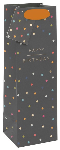 Gift Bag (Bottle): Happy Birthday Spots