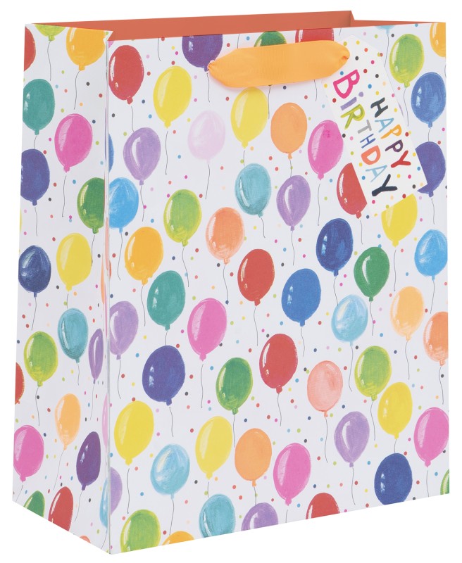 Gift Bag (Large): Birthday Balloons
