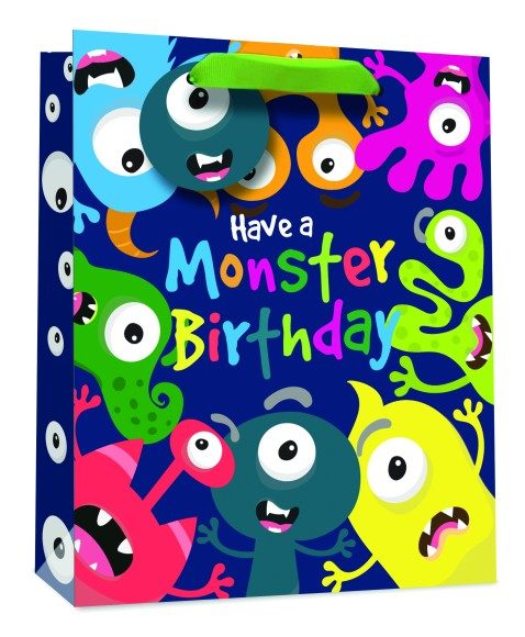 Gift Bag (Large): Monster Birthday