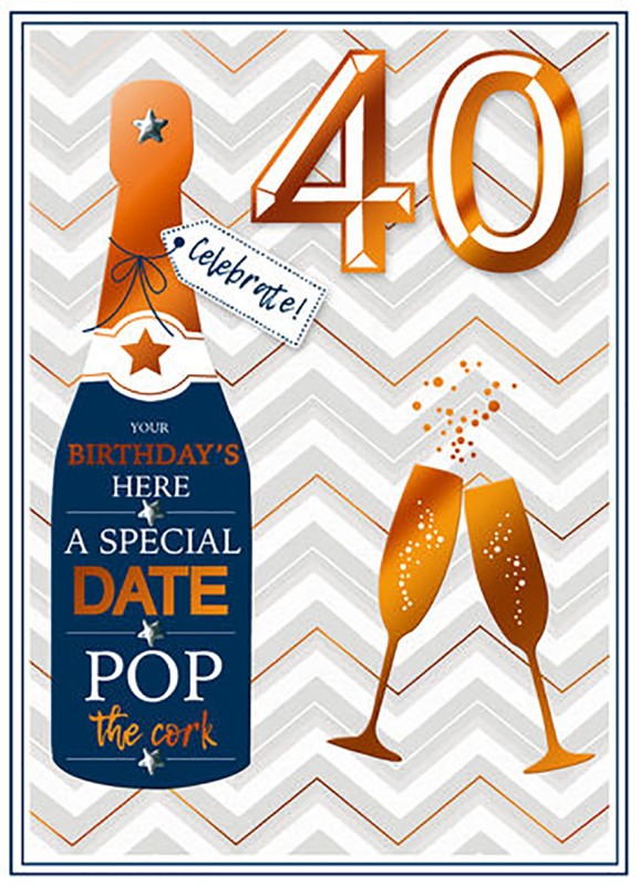 Age 40 Pop the Cork