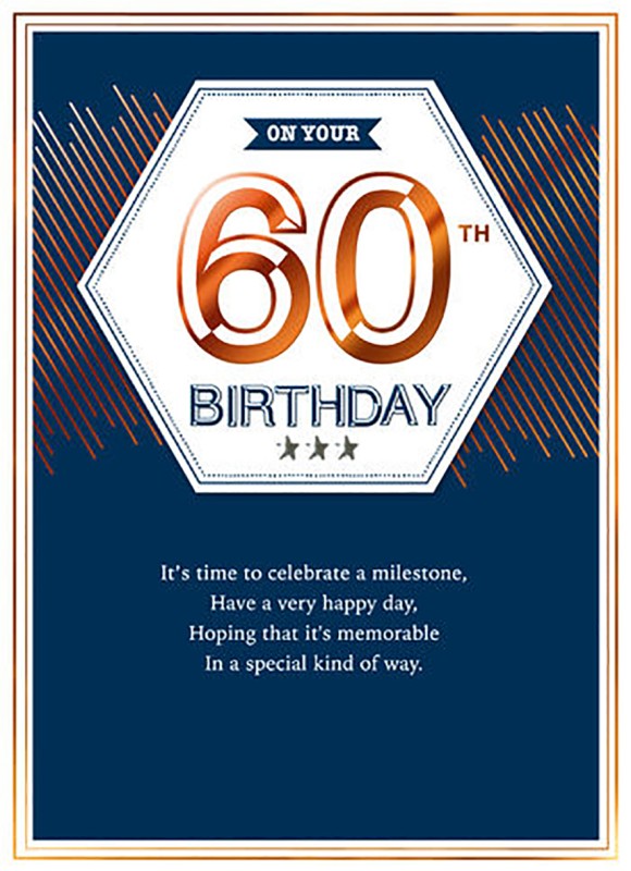 Age 60 Celebrate A Milestone