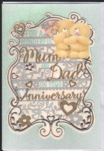 Anniversary Parent Blue Glitter