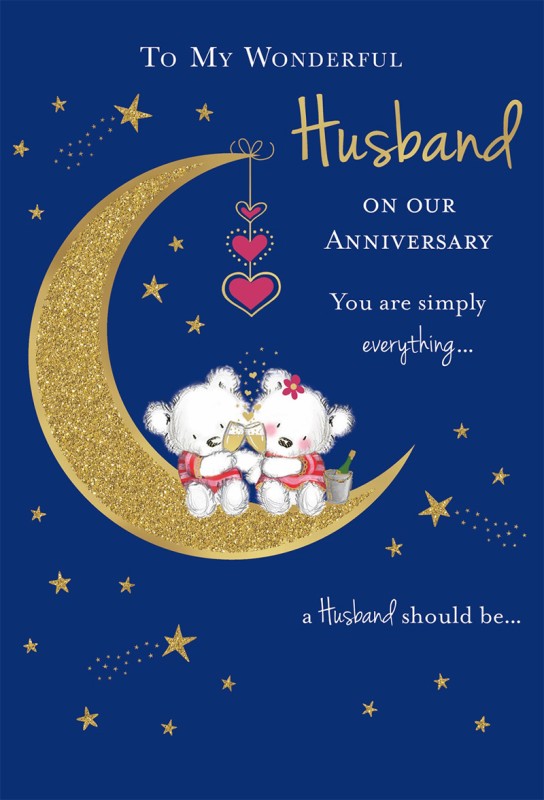 Anniversary Husband Champagne Moon