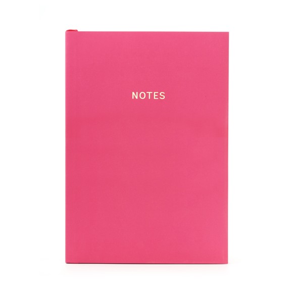 Notebook (A5): Colourblock Cerise Pink