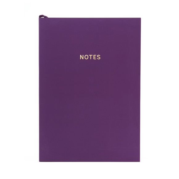 Notebook (A5): Colourblock Rich Plum