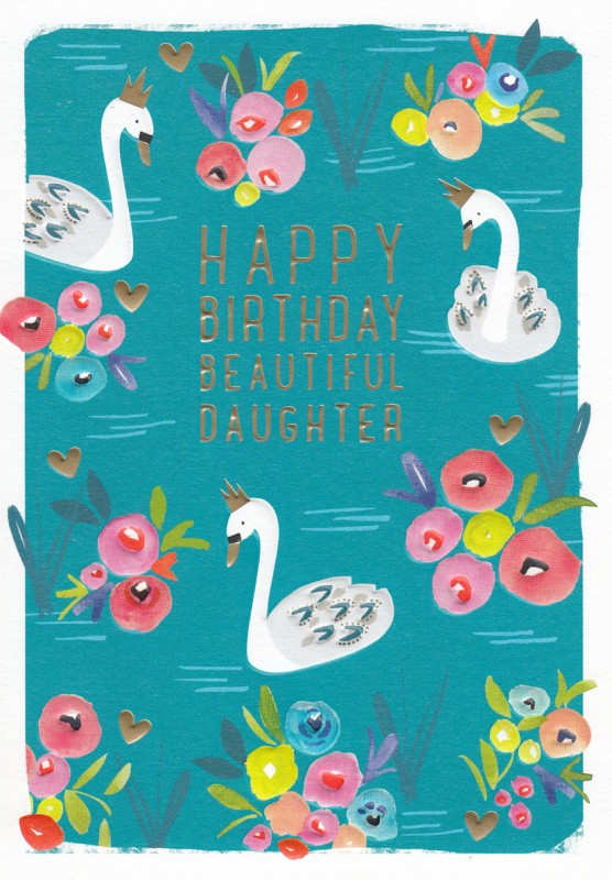 Daughter Birthday Swans