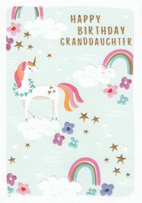 Granddaughter Birthday Unicorns