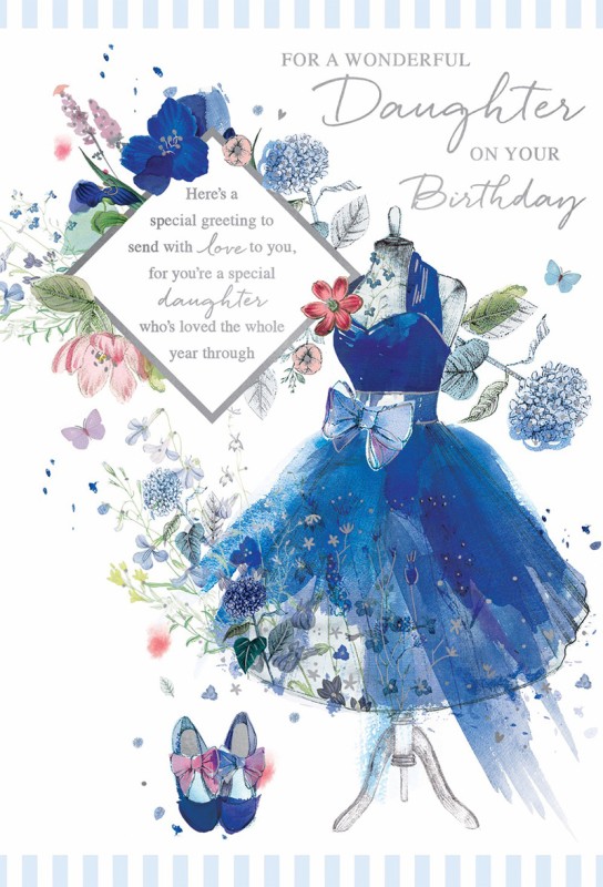 Birthday Daughter Blue Dress