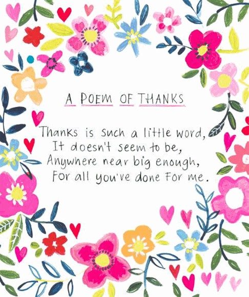 Poem Of Thanks