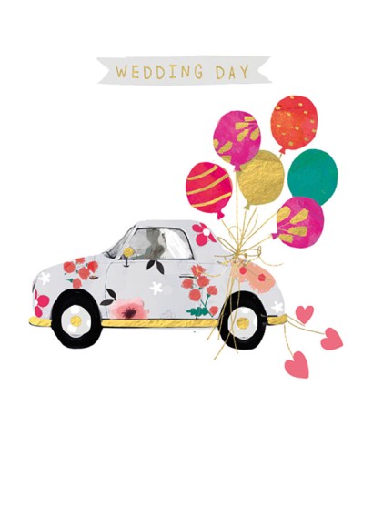 Wedding Car With Balloons