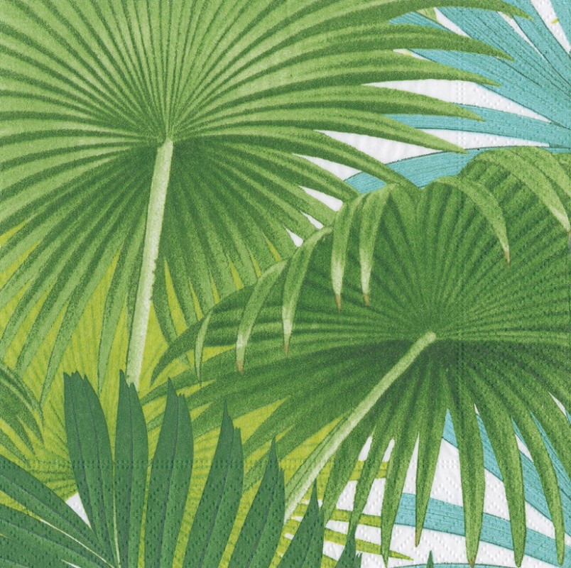 Napkin (Cocktail): Palm Fronds