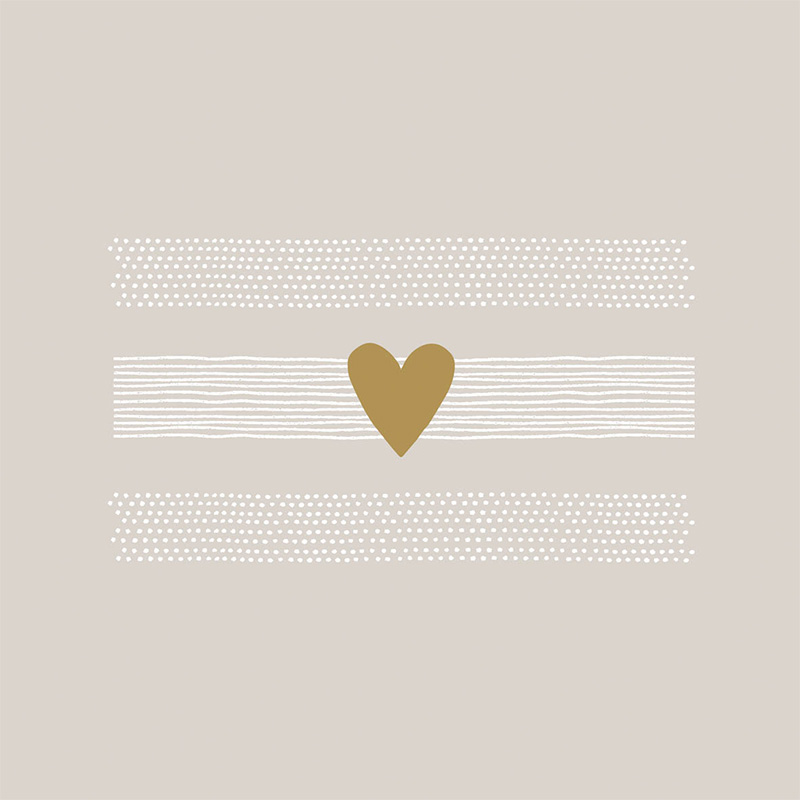 Napkin (Lunch): Heart Of Gold