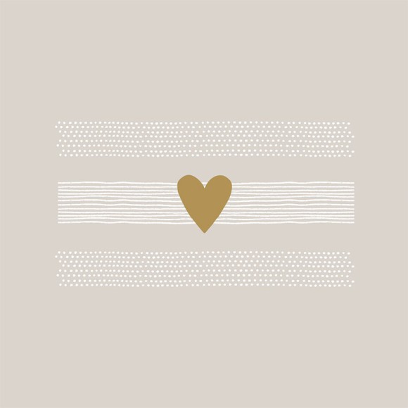 Napkin (Lunch): Heart Of Gold