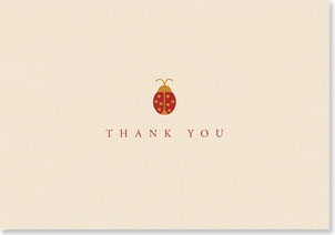 Thank You Notecard: Ladybug