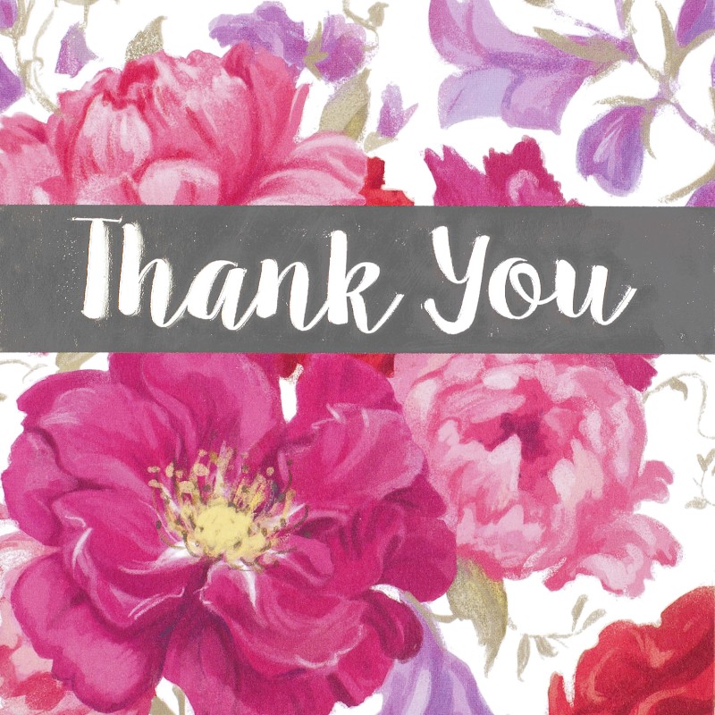 Notecard Pack 6: Thank U Floral