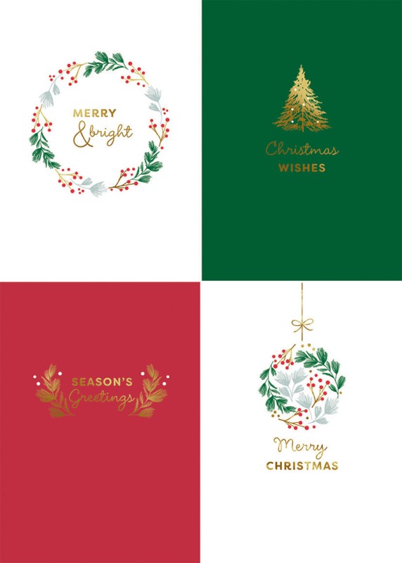 Hallmark Box of 20 Christmas Cards: Christmas Icons & Wishes