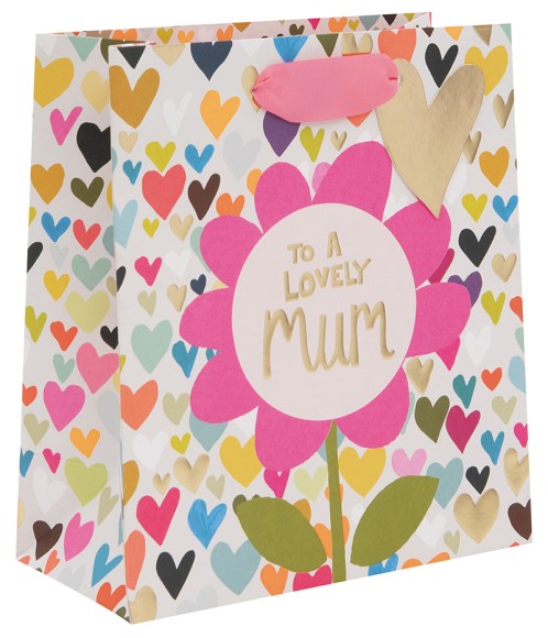 Gift Bag (Medium): Ps Heart Flowers