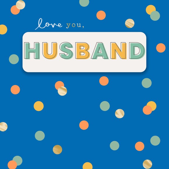 Birthday Husband Love You Dots
