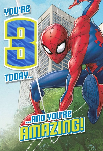Birthday Age 3 Today Spiderman