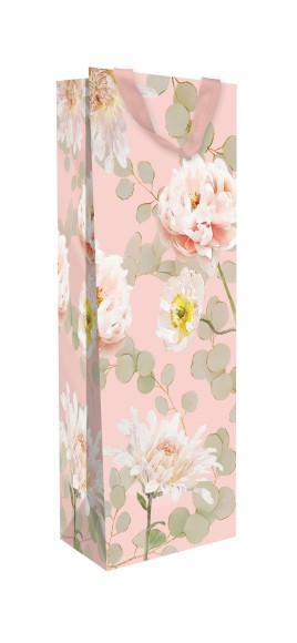 Gift Bag (Bottle): Soft Floral