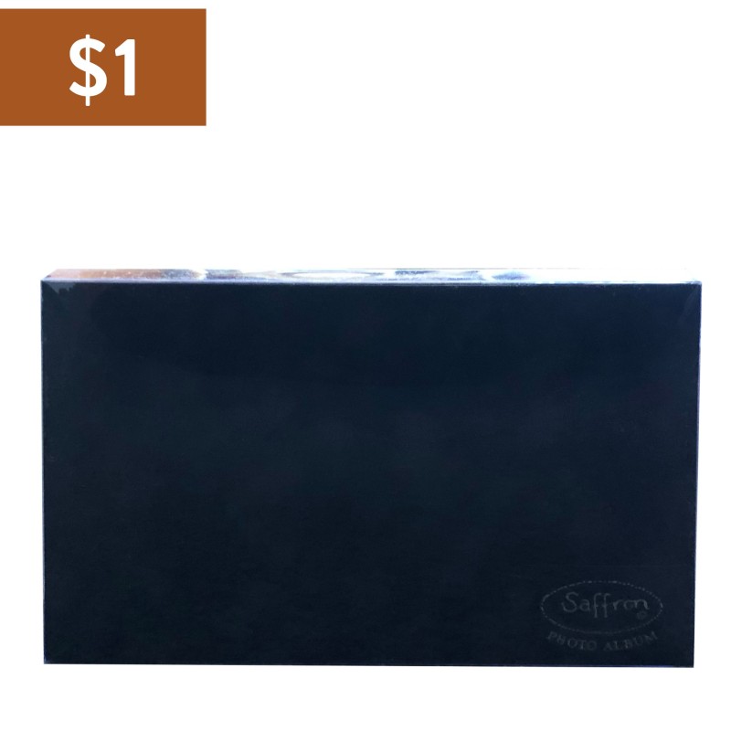 Pocket Photo Album Black Suede