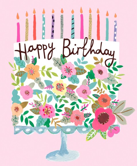 Hunky Dory Birthday Floral Cake
