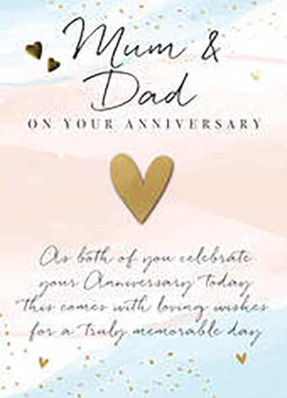 Just To Say Mum Dad Anniversary