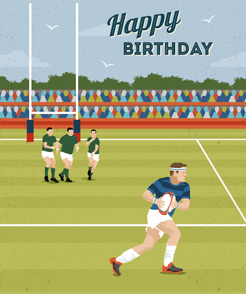 Endeavour Happy Birthday Rugby