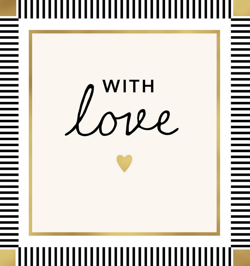 Mini With Love Stripe Border