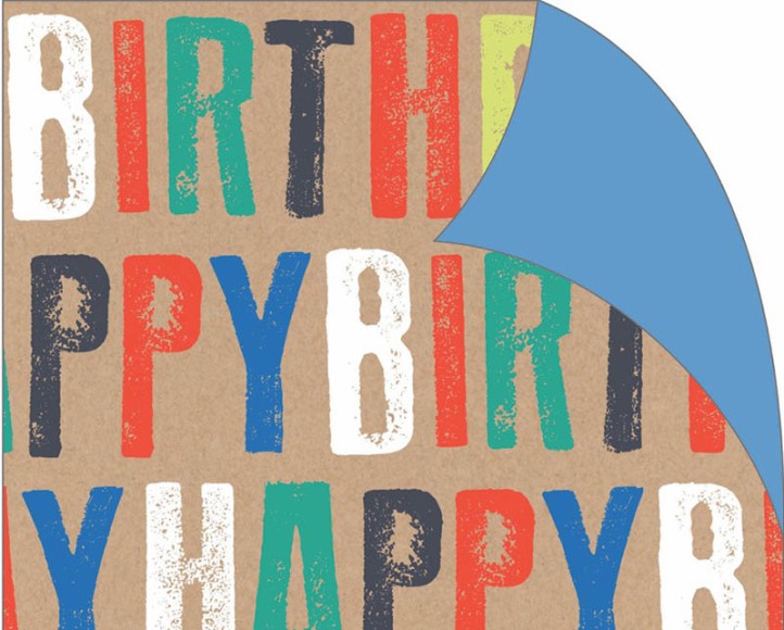Folded Wrap: Letterpress Kraft