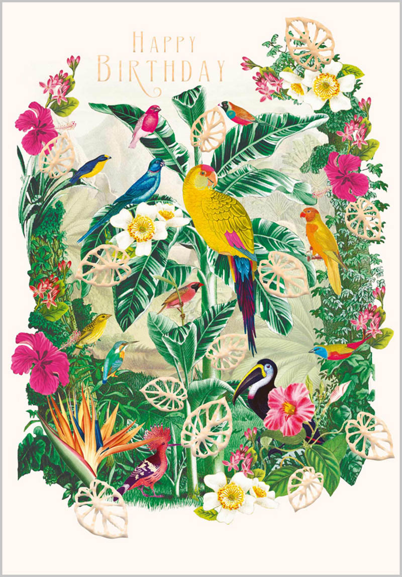 Gardenia Bloom: Wild Birds