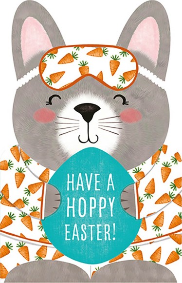 Easter Card: Hey Cutie Rabbit
