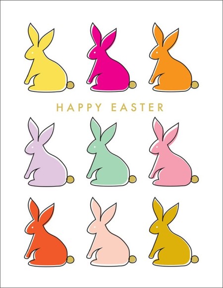 Easter Card: Happy Bunnies