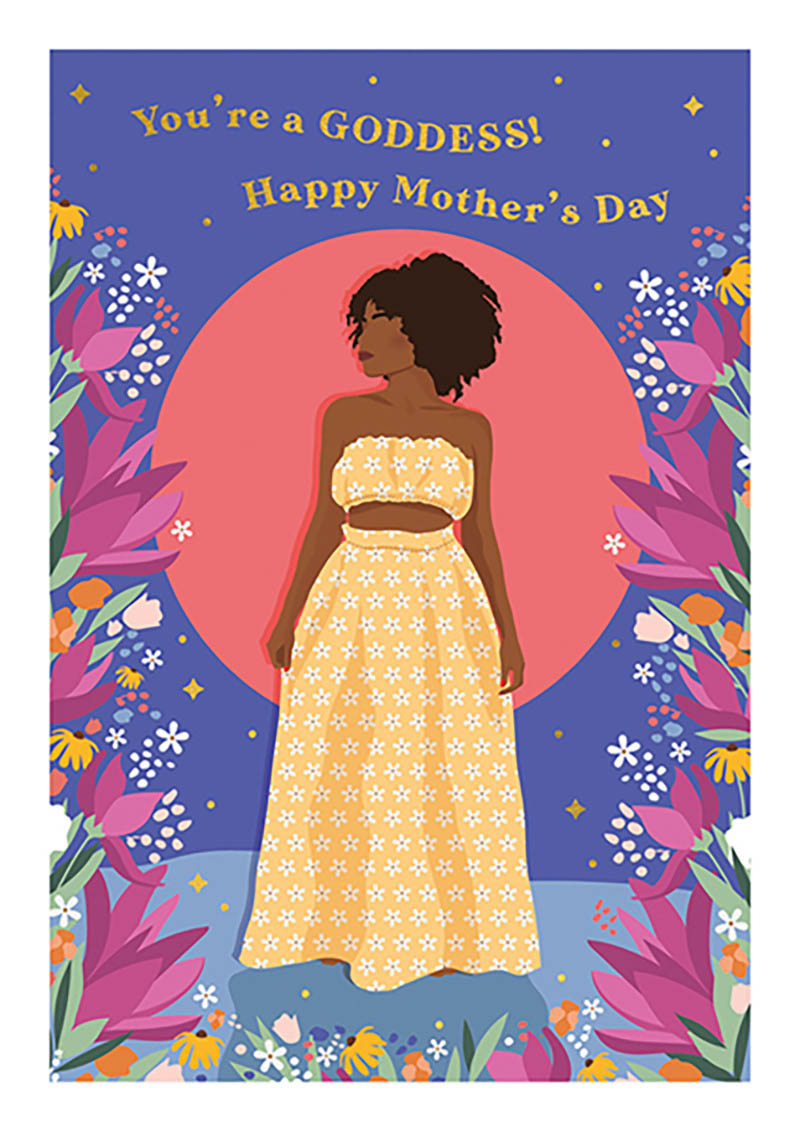 Mothers Day Card: Fierce Fab Goddess