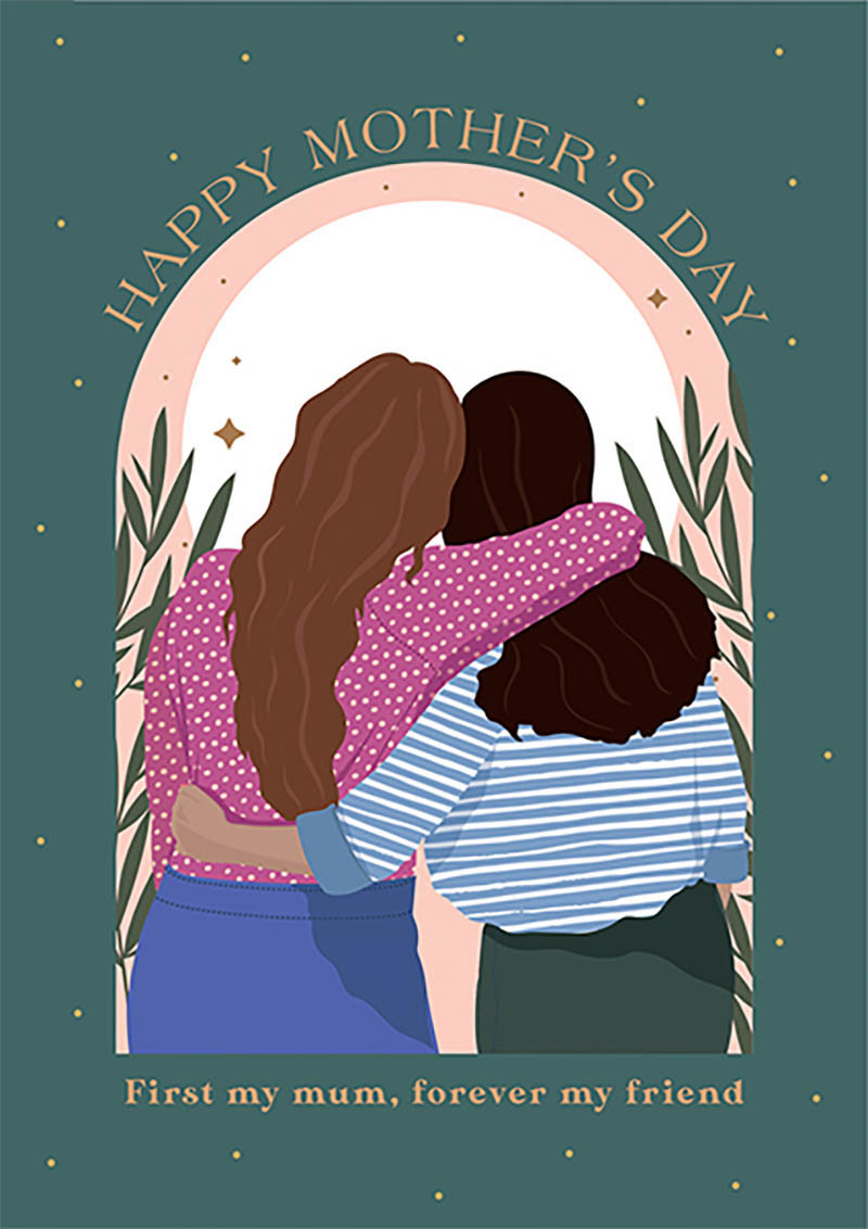 Mothers Day Card: Fierce Fab Forever Friend