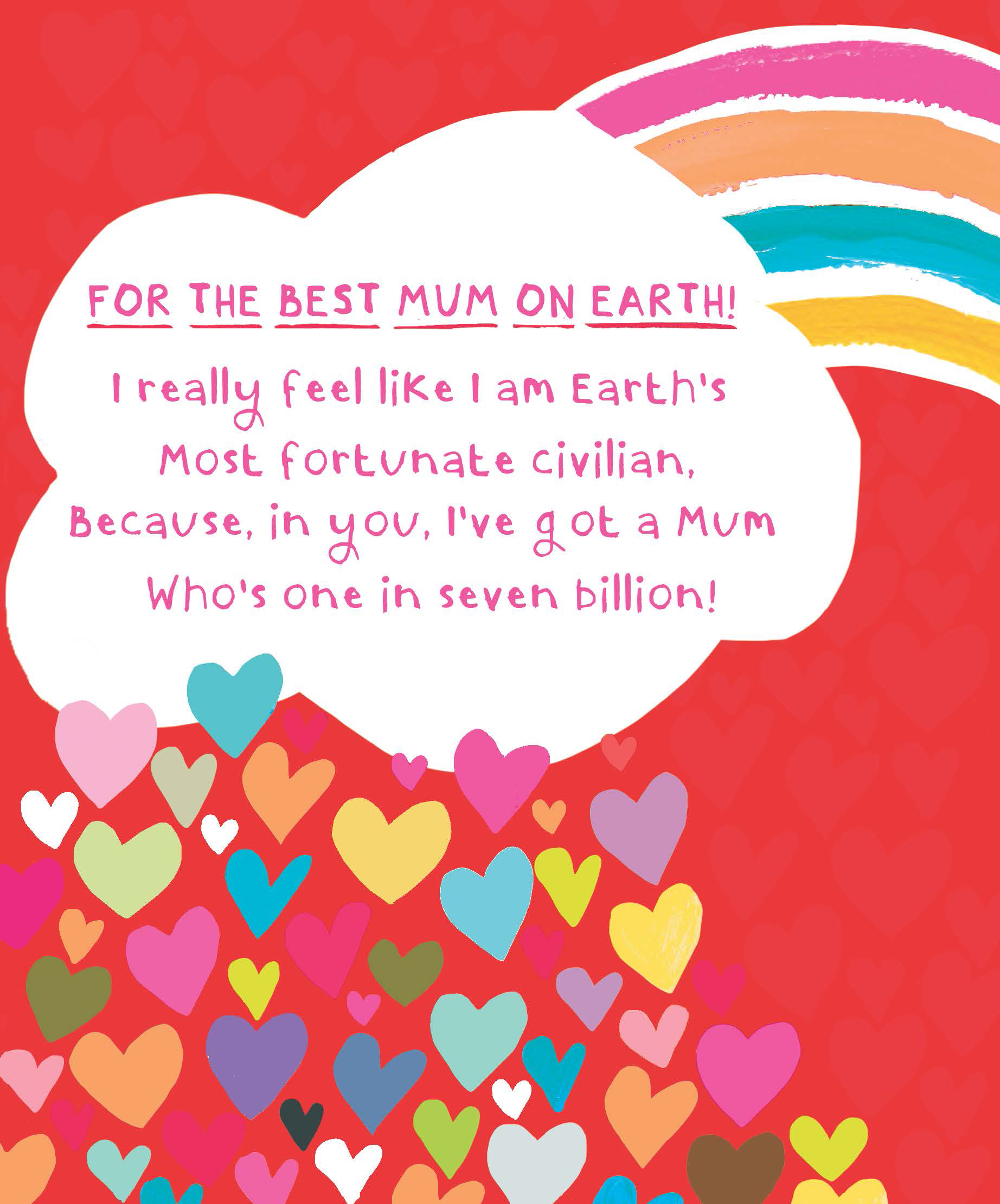 Mothers Day Card: Emosh Rainbow