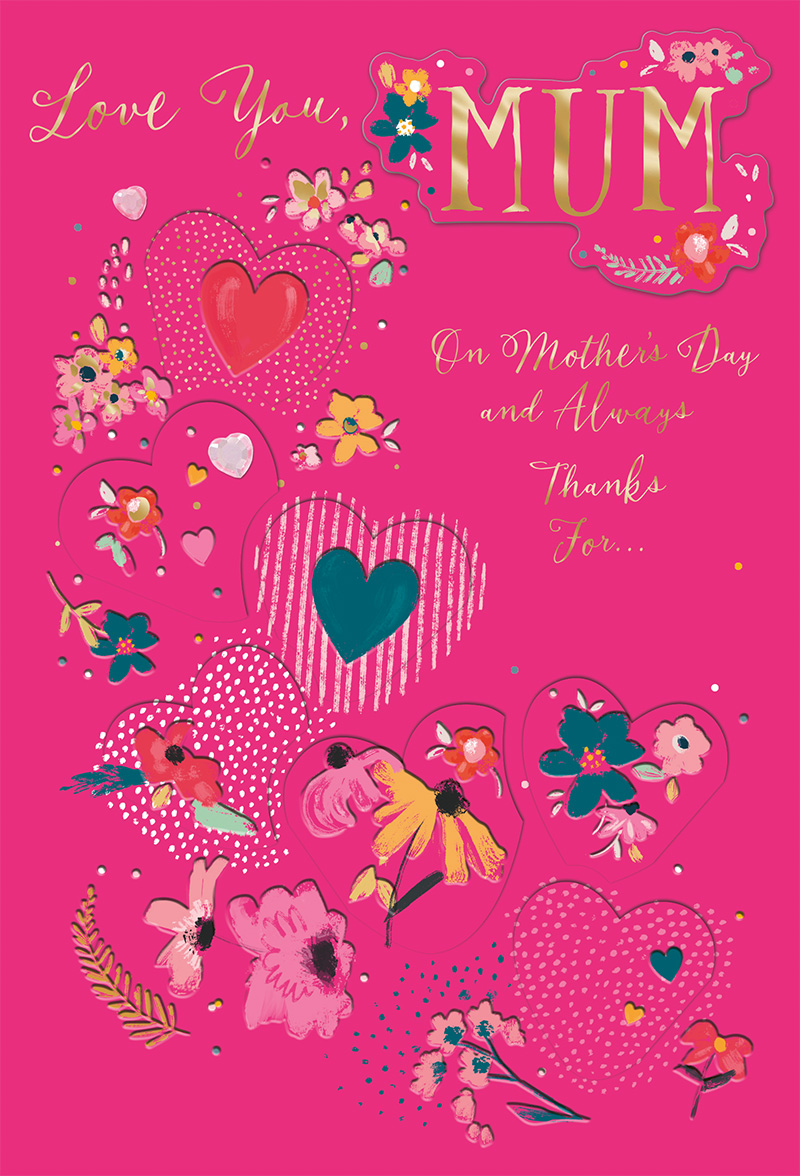 Mothers Day Card: Heart Flaps