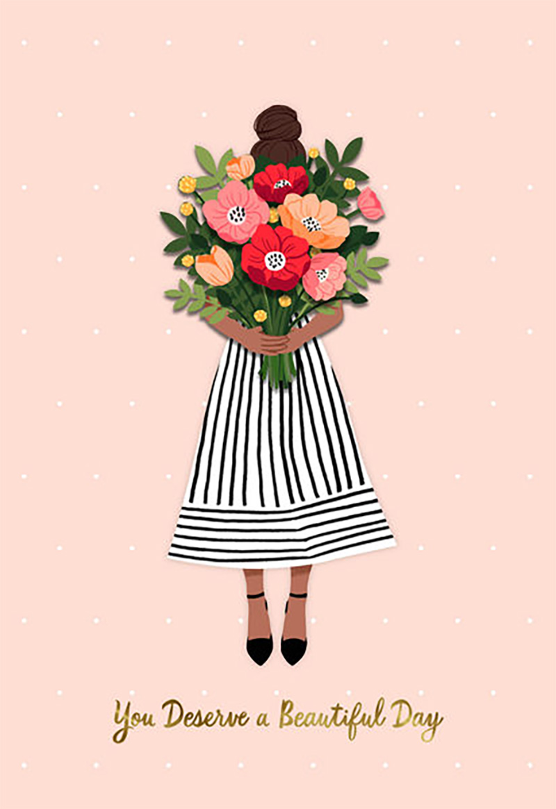 Mothers Day Card: Sig Bouquet Beautiful Day