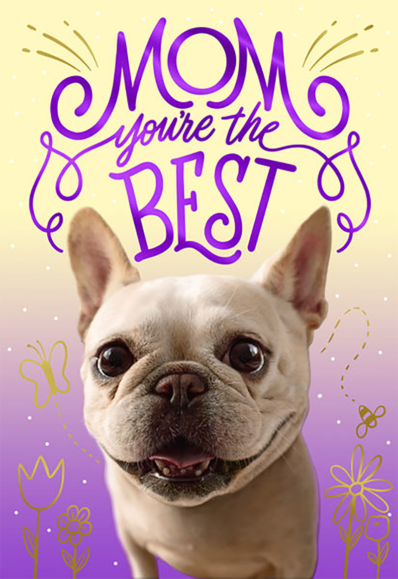 Mothers Day Card: From Dog