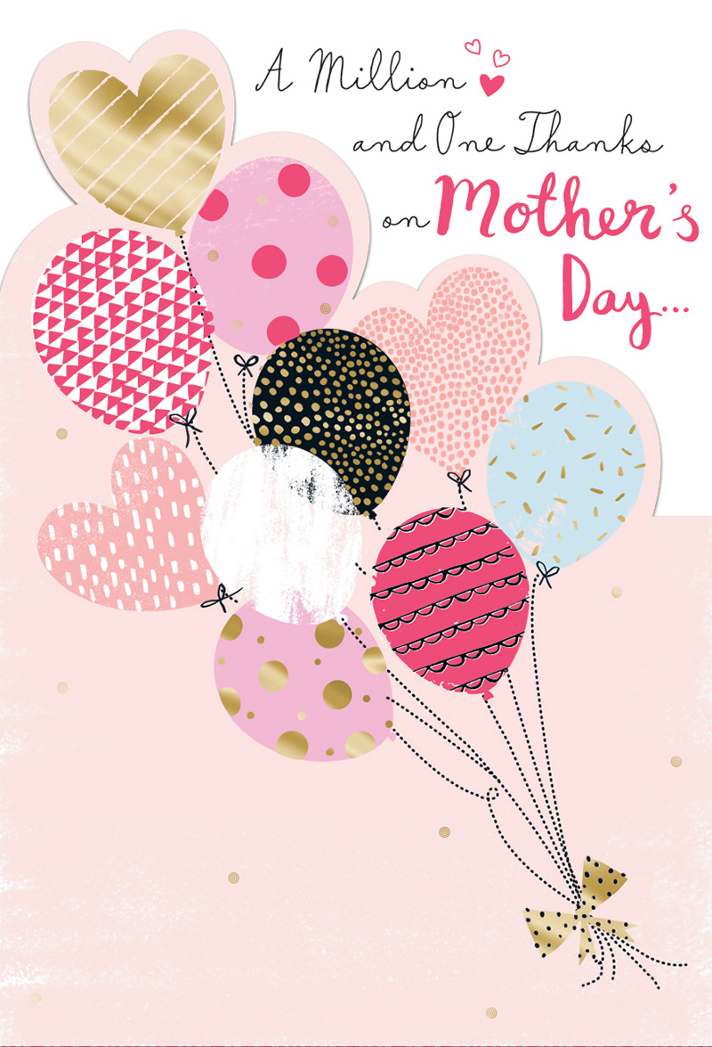 Mothers Day Card: Balloon Bouquet