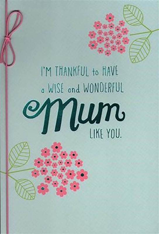 Mothers Day Card: Wise Wonderful