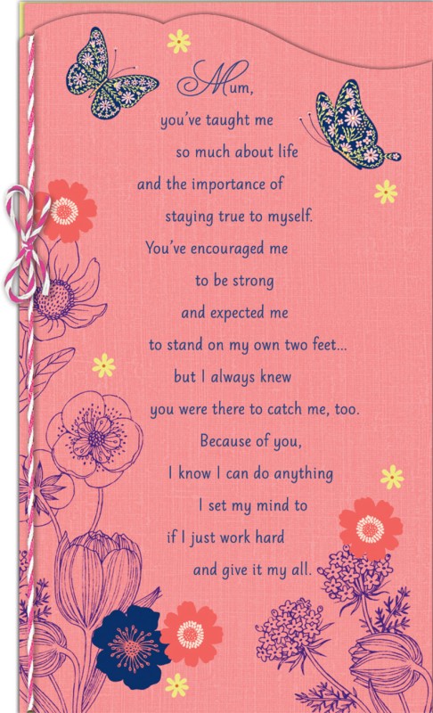 Mothers Day Card: Between You Me Butterflies