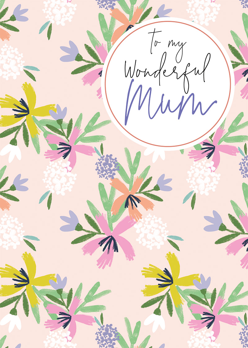 Mothers Day Card: Halycon Wonderful Mum