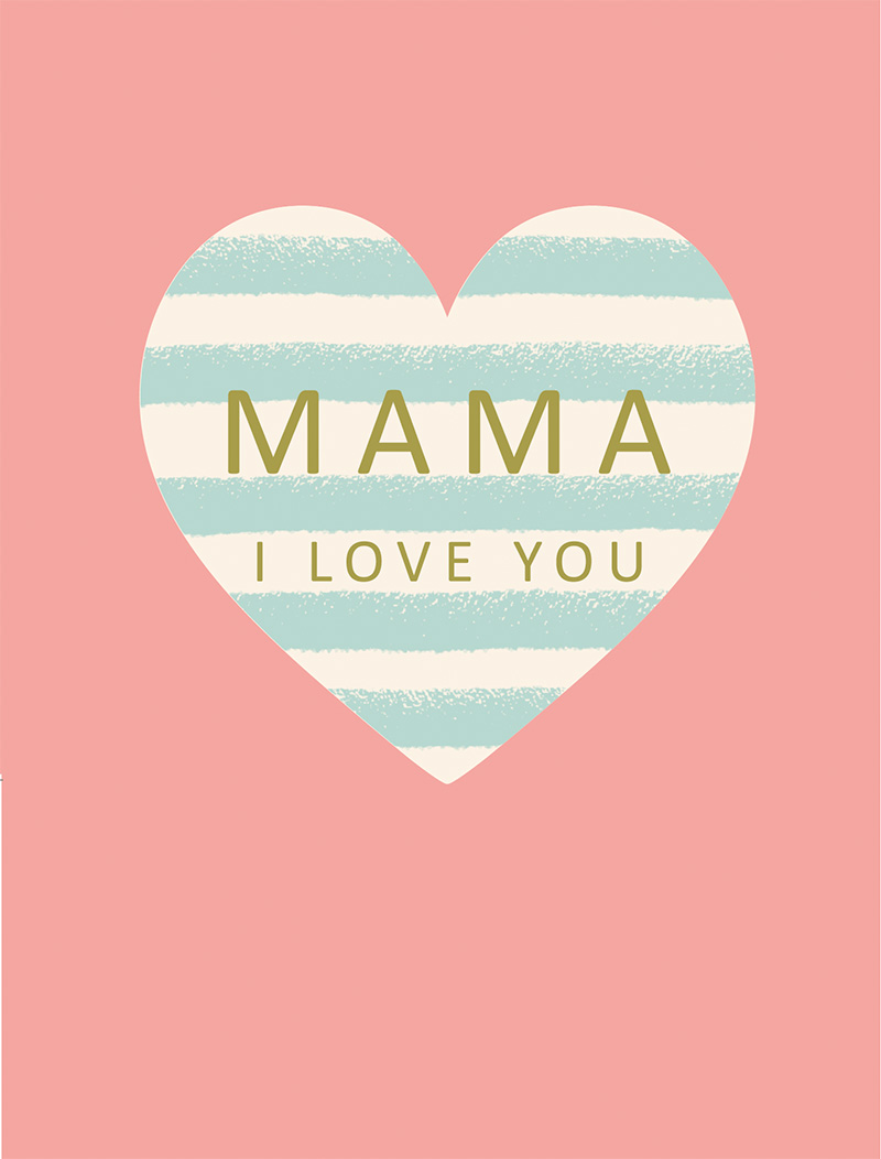 Mothers Day Card: Piccolo Mama I Love You