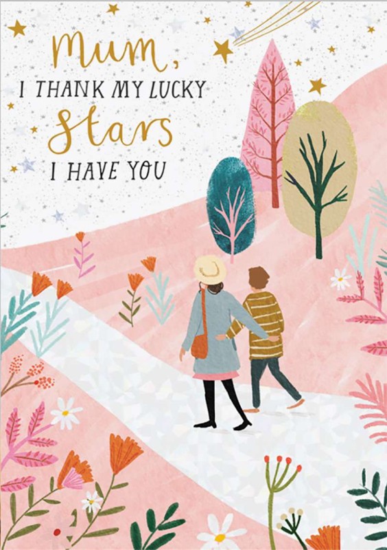 Mothers Day Card: Thank My Lucky Stars