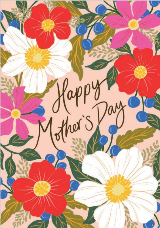 Mothers Day Card: Apurva Big Floral Light