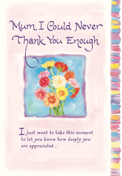 Mothers Day Card: Bma Mum Thank You Flowers