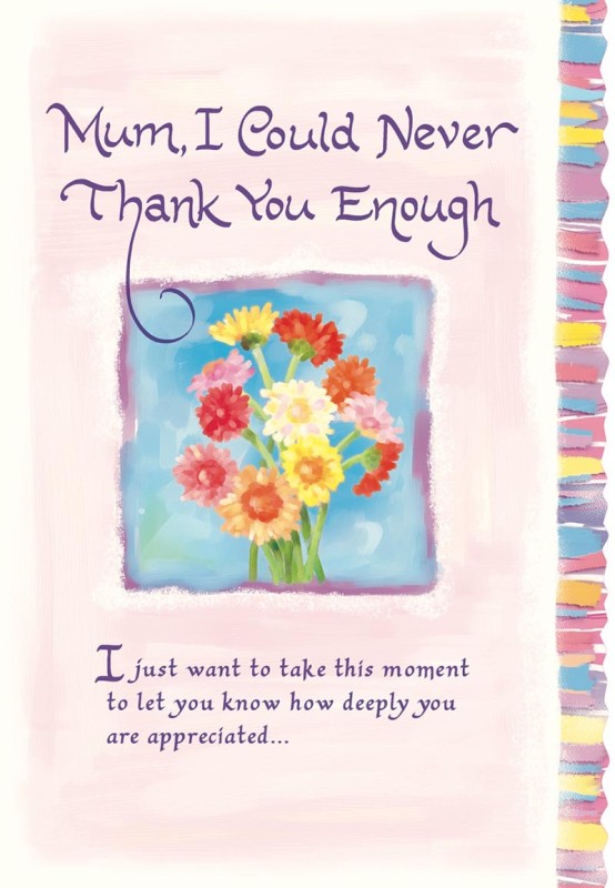 Mothers Day Card: Bma Mum Thank You Flowers